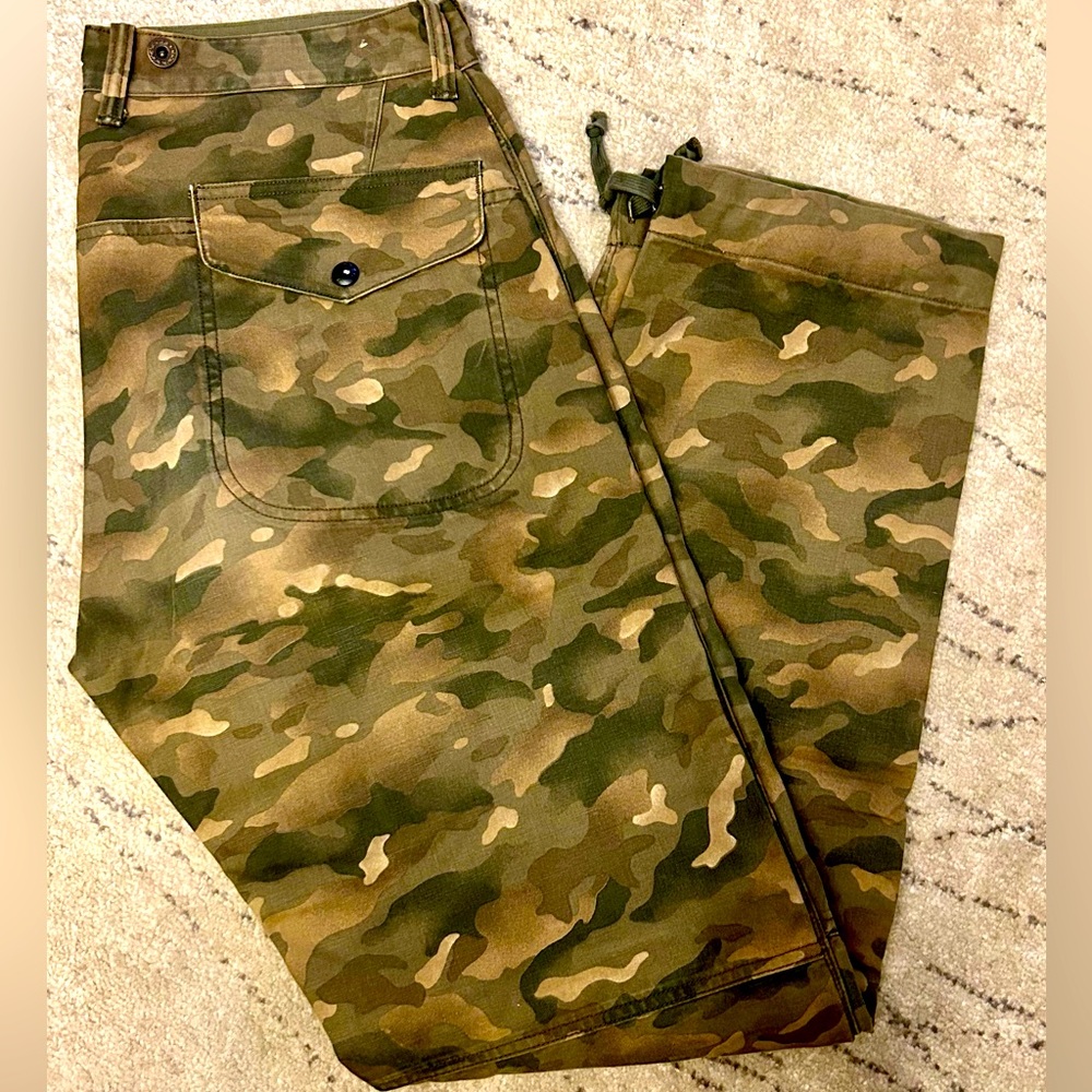 RRL Double RL Ralph Lauren men’s Camouflaged pants with strings 33/32